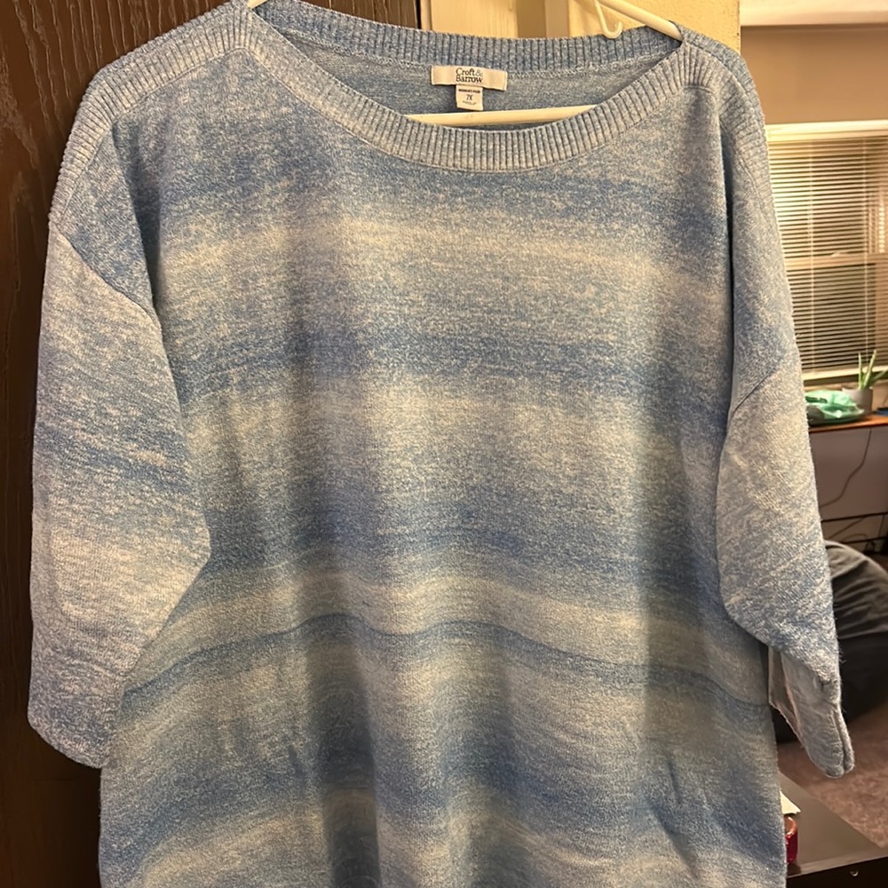 Croft and Barrow 3/4 Sleeve Top Size 2x